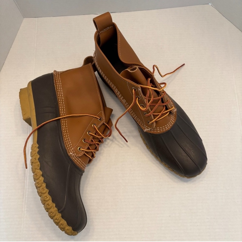 L.L. Bean Men's Brown and Black Waterproof Boots